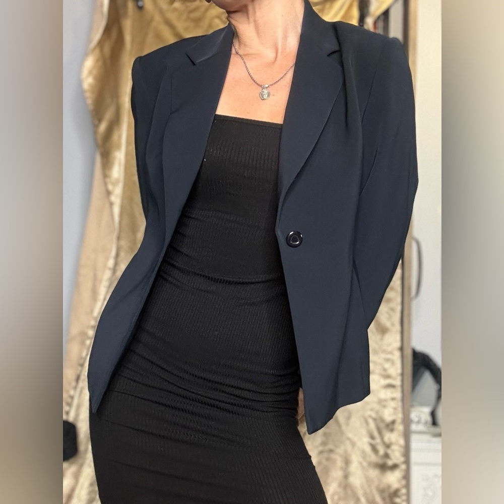 Kasper asl 2p navy lightweight blazer